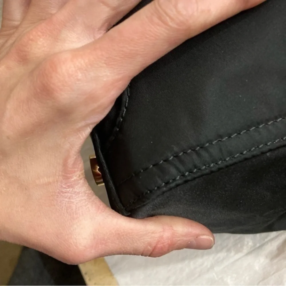 Michael kors black nylon tote bag